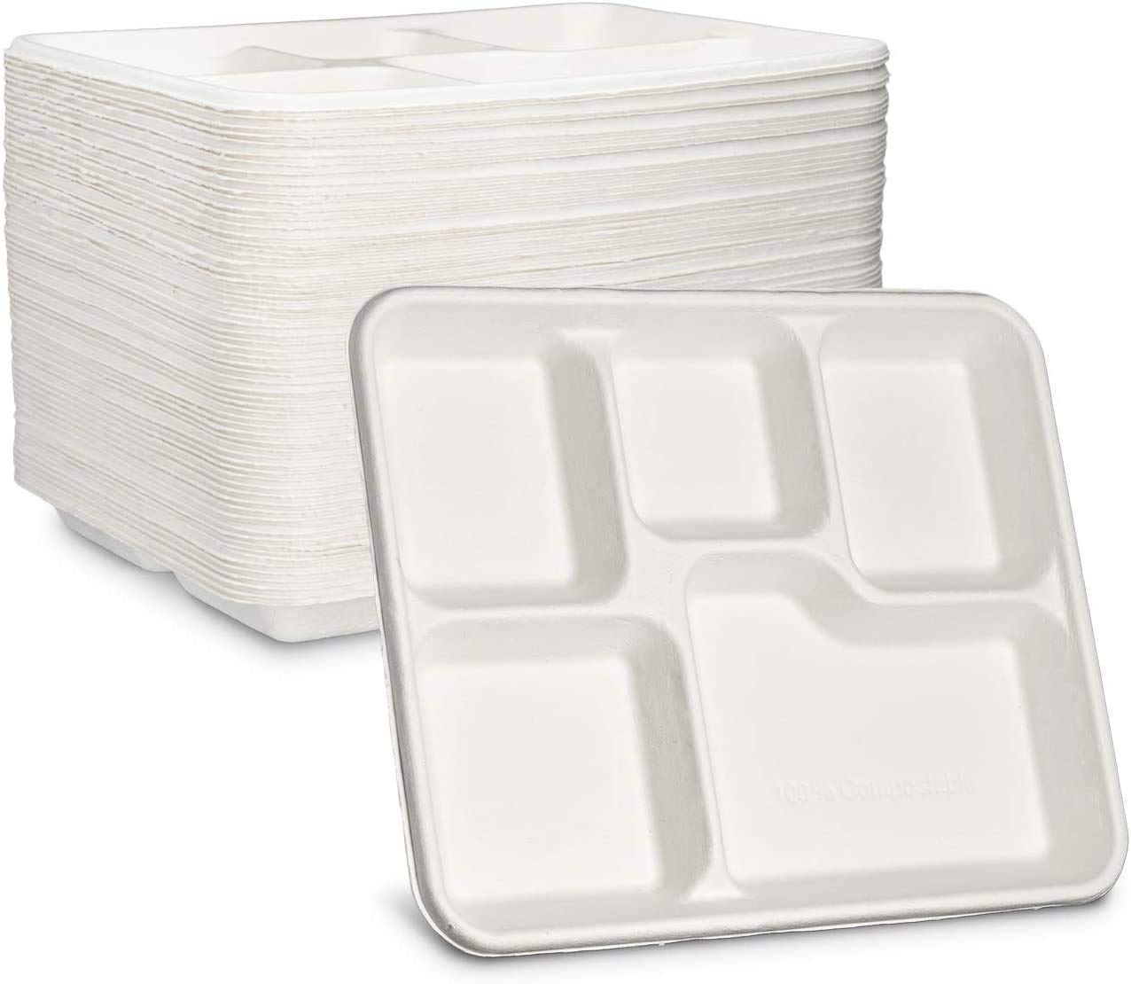 5-Compartment Meal Tray